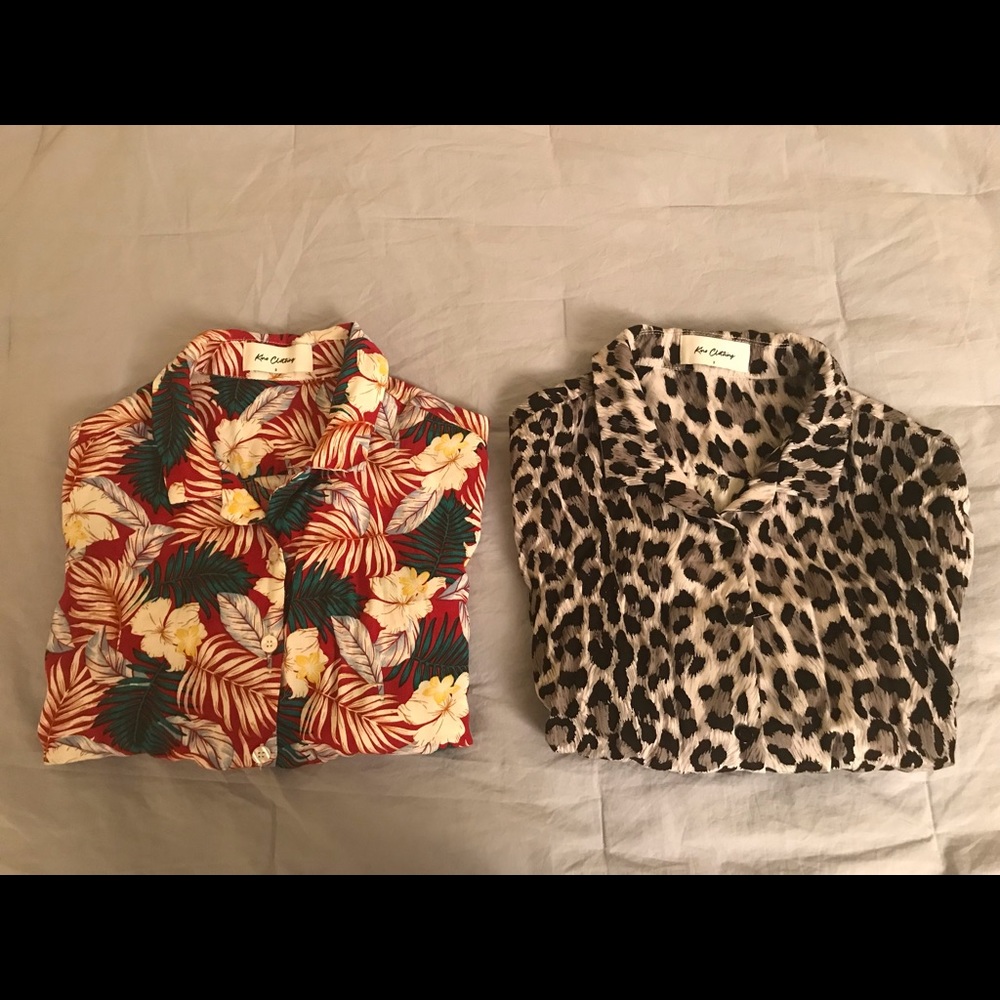 Kino Clothing - Hawaiian Resort Shirt / Snow Leopard Resort Shirt